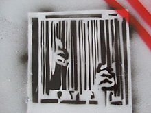 Anti-consumerist stencil art BarsStencil.jpg
