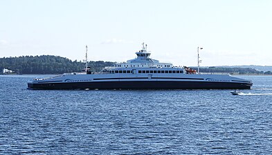 Bastø Fosen is a Norwegian ferry company that operates smaller ro-ro passenger car ferries on a short route between the towns Horten and Moss in Norway, connecting the two cities and metropolitan areas of Tønsberg and Fredrikstad.