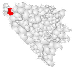 موقعیت بوسانسکا کروپا در نقشه