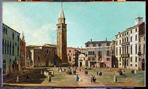 Canaletto (Giovanni Antonio Canal) - Campo Sant'Angelo, Venice - Metropolitan Museum of Art