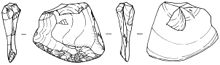 This scaper is one type of scrapers based on Bordes' typology. Bordes classified the scapers by the location and shape of retouch on lithic