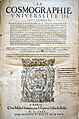 Sa marque de libraire sur le Cosmographie Universelle... de François de Belleforest, exemplaire de l'abbaye Saint-Bénigne de Dijon conservé à la bibliothèque Carnegie (Reims).
