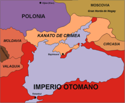 Situación de Khanato de Crimea