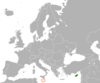 Location map for Cyprus and Malta.