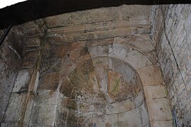 Photographie de la niche conservée de l'escalier d'Aristote.