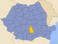 Letak County Dâmboviţa di Rumania