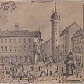 Ernst-Ludwigs-Platz um das Jahr 1884