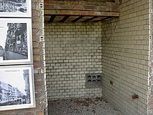 The cells of the Gestapo headquarters in Prinz-Albrecht-Strasse, where many of the July 20 plotters and other resistance activists were tortured Excavated cells from the basement of the Gestapo headquarters.jpg