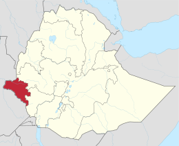 Gambella – Localizzazione