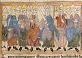 Image 69Anglo-Saxon king with his Witan. Biblical scene in the Old English Hexateuch (11th century) (from History of England)