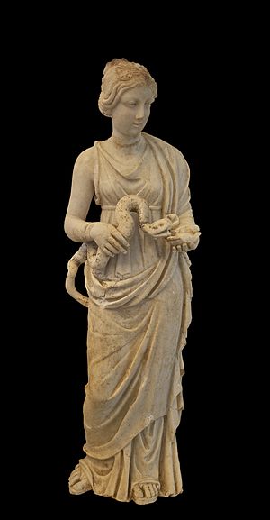 Small statue of Hygieia. Mid-2nd century C.E. ...