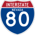 Interstate 80 marker