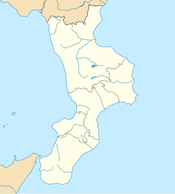 Location map Italy Calabria