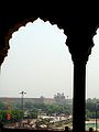 Red Fort seen from mosque