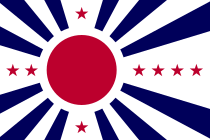 הדגל בסדרה של "המדינות הפסיפיות היפניות", מדינת החסות היפנית במערב ארצות הברית