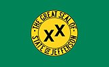 Request: Redraw as SVG. Taken by: jkwchui New file: Jefferson state flag.svg