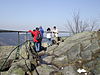 Auf den Kästeklippen in Gipfelnähe des Huthbergs