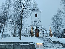 The Kuopio Cathedral, the seat of the Diocese of Kuopio Kuopio Cathedral Winter.jpg