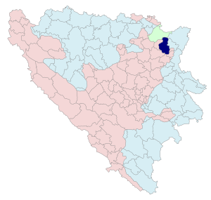 Община Лопаре на карте