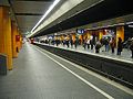 Jalur mengarah ke timur Stasiun Marienplatz, Munich S-Bahn