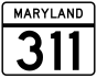 Maryland Route 311 marker