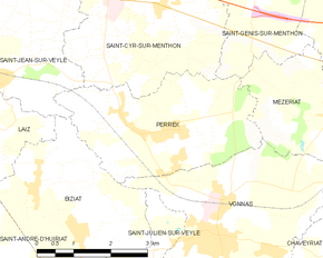 Poziția localității Perrex