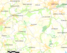Mapa obce Ploudiry