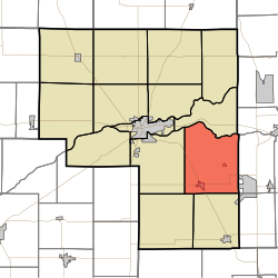 Location of Tipton Township in Cass County