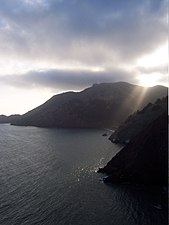 Los Marin Headlands vist del pont del Golden Gate en julhet de 2005.