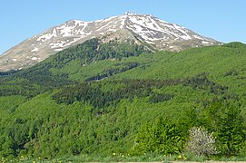 The Monte Cimone mountain.