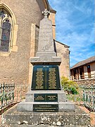 Le monument aux morts de Colombier-en-Brionnais en Saône-et-Loire.