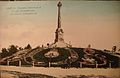 Old post card with the monument