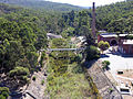 Pumpstation Mundaring Weir der Wasserleitung Golden Pipeline in Western Australia