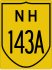 National Highway 143A marker