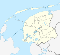 Lagekarte von Friesland/Fryslân in den Niederlanden