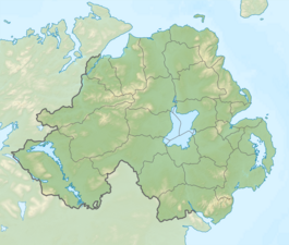 Solitude på kartan över Nordirland