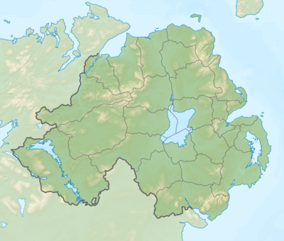Kartposition Nordirland