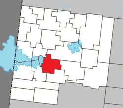 Location within Abitibi-Ouest RCM.