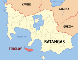 Tingloy na Batangas Coordenadas : 13°39'N, 120°52'E