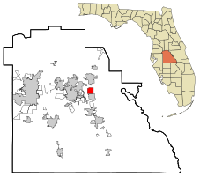 Location in Polk County and the state of Florida