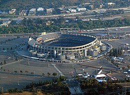 Qualcomm Stadium, where the Chargers played their home games from 1967 to 2016. Qualcomm Stadium.jpg