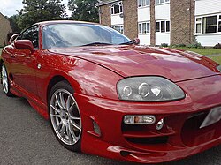 A modified Toyota Supra