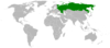 Location map for Russia and Slovenia.