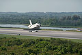 Discovery lands on runway 33 at KSC ending the STS-131 mission.