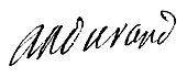 signature d'Antoine Andurand