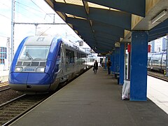 Arrêt d'une Z 21500 pour Quimper.