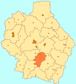 Location of Sampursky District in Tambov Oblast