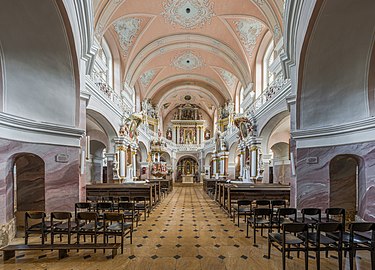 The interior of Telšiai Cathedral