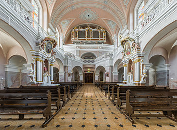 The interior of Telšiai Cathedral