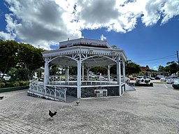 The gazebo in the Emancipation Garden on St Thomas is the site for concerts and government ceremonies.